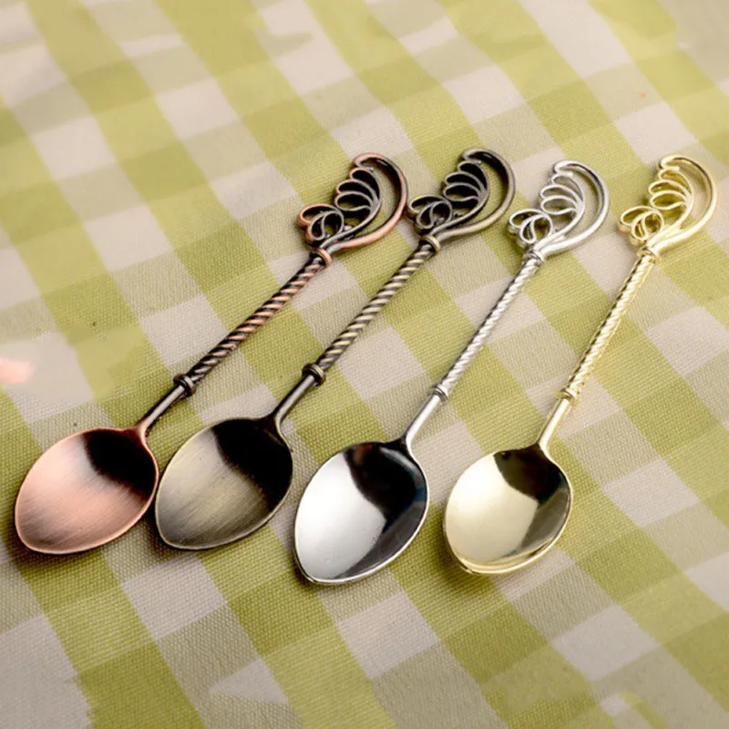 

Zinc Alloy Retro Coffee Spoon Zinc alloy Tableware Creative Wing Coffee Spoon(Bronze) Coffee Spoon Zinc Alloy Ice Cream