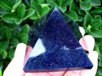 

245g Pretty blue Aventurine quartz crystal Pyramid healing