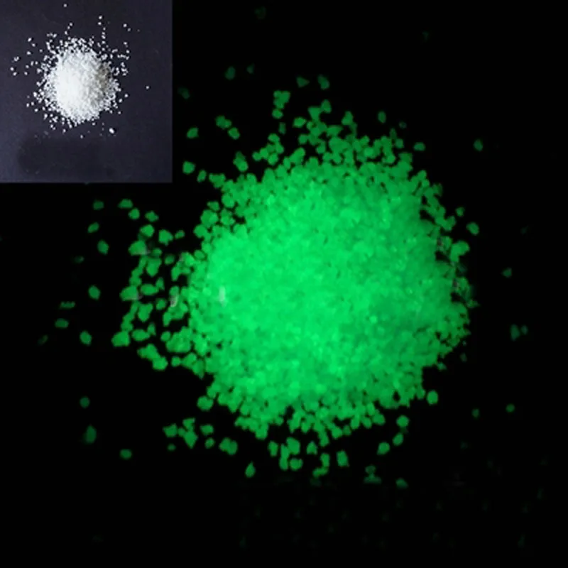 Красочные флуоресцентный эффект супер световой частиц свечение пигмента яркий свечение песок светятся в темноте песка Домашний Декор партия Рождество - Цвет: Yellow Green