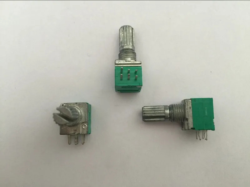 5PCS 6 Pins stereo/pa/sealing potentiometer B10K B20K B50K B100K 15mm Dual Double Rotary Potentiometer | Обустройство дома