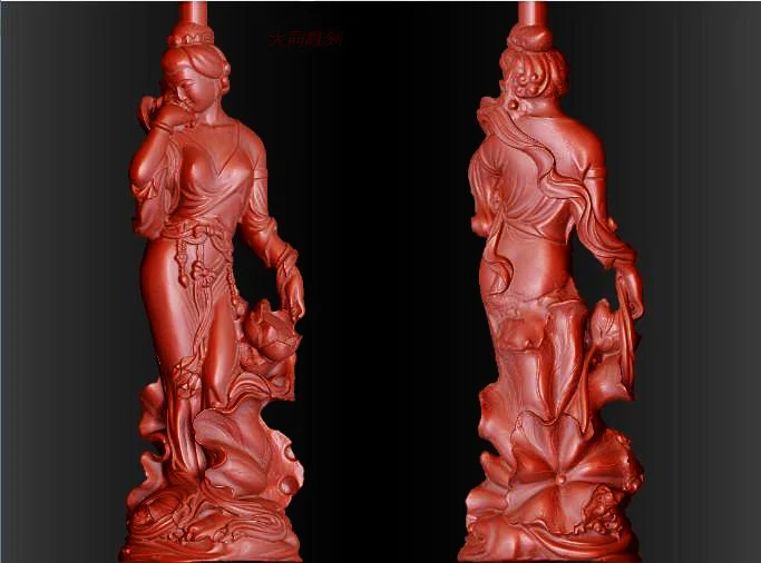 

3D model for cnc 3D carved figure sculpture machine in STL file format The Chinese culture,The ancient beauty 004
