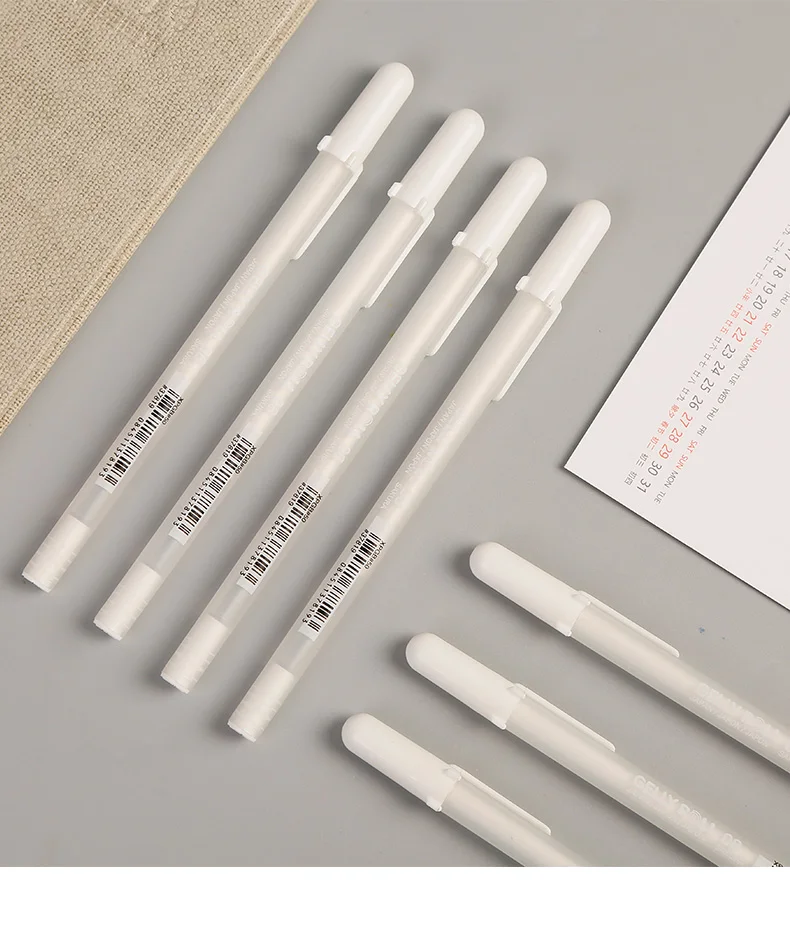 SAKURA 0,7 мм профессиональная белая маркерная ручка-лайнер эскиз Маркеры Ручка манга дизайн школьные товары для рукоделия студентов