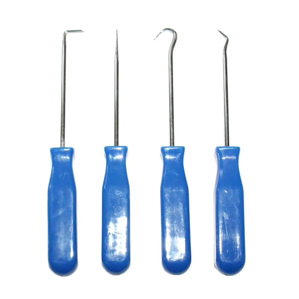 

4Pcs Car Pick and Hook Set Car Pick Hook Set Oil Seal Gasket Puller O-Ring Remover Pick Set Craft Car Remover Tool Hand Tools