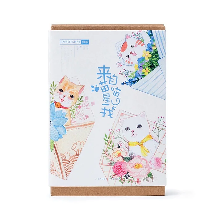 

30sheets/LOT Cute Meow Planet Postcard /Greeting Card/Wish Card/Christmas and New Year gifts