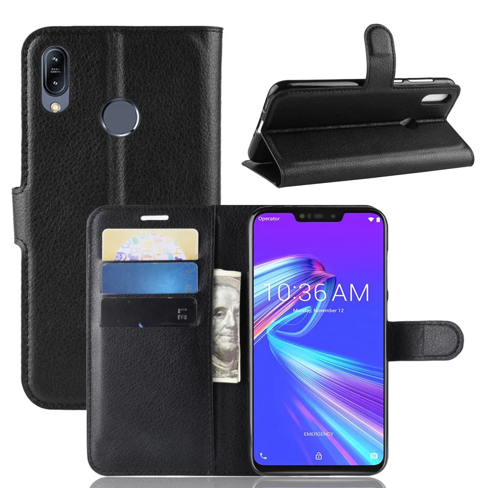 Кошелек на Asus Zenfone Max Pro M2 ZB631KL Чехол Флип Роскошный из искусственной кожи чехол для