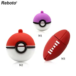 Покемон мяч USB Flash Drive 32 ГБ 16 ГБ 8 ГБ 4 ГБ Pokeball флешки спортивный мяч USB ручек Stick флэш-диск памяти устройства