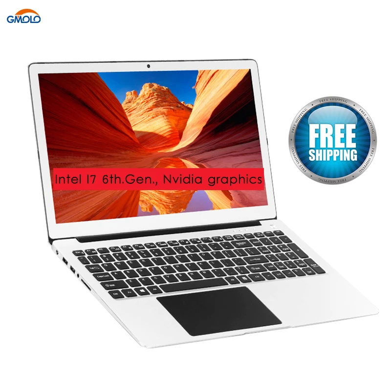 

15.6inch Core I7 6500U gaming laptop dedicated graphics 8GB RAM SSD + HDD disks 1920*1080 screen aluminium notebook computer