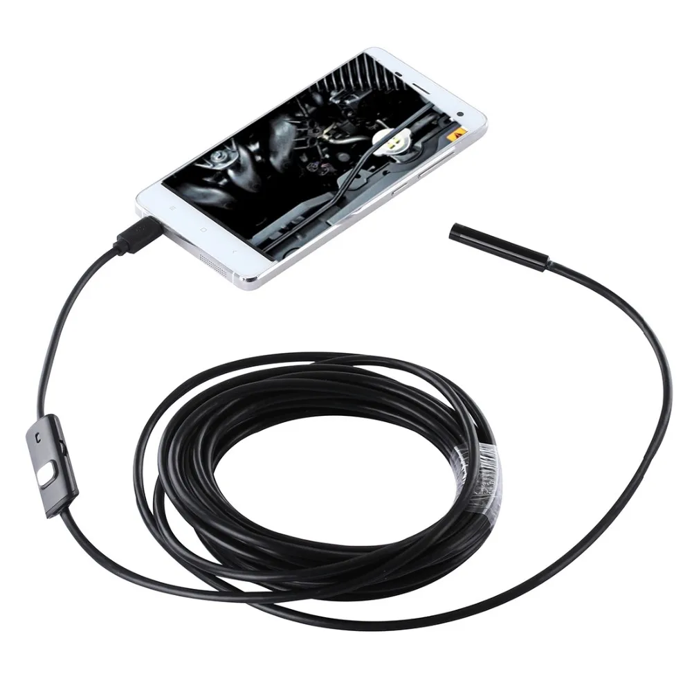5 M Android Endoscope Caméra d/'Inspection caméra USB Micro-USB photo 5 Mm Lentille USB