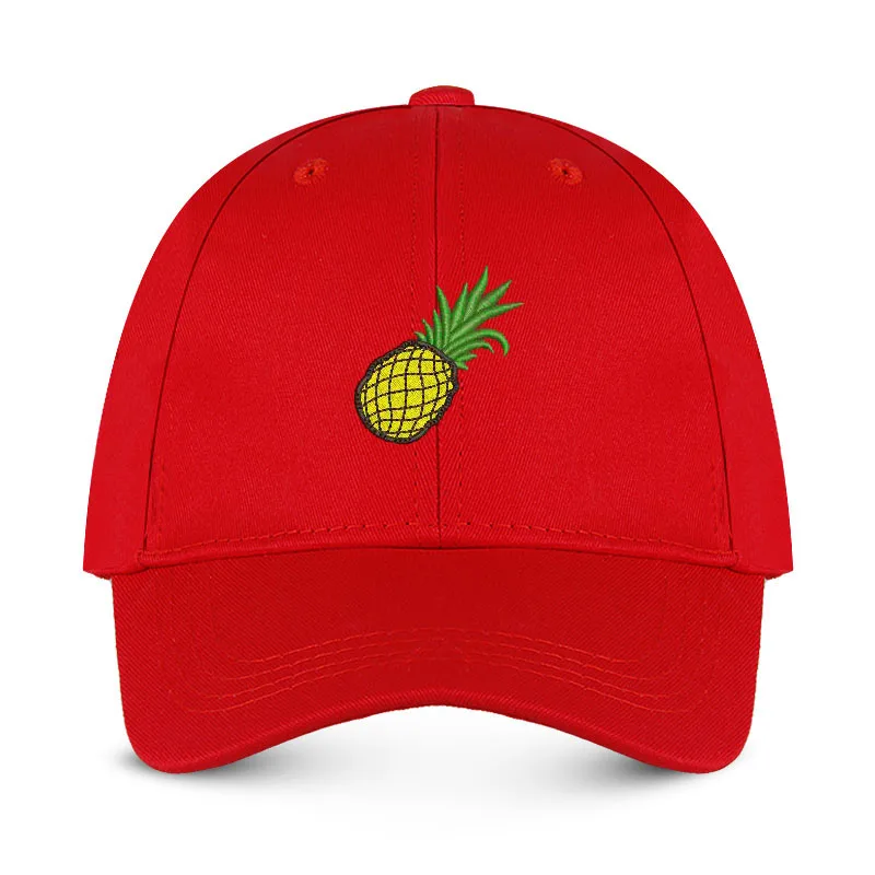 Men Dad Hat Women Baseball Cap Unisex Sports Hats Cotton Pineapple Embroidery Personality Punk Hip-hop Fashion Street Dance
