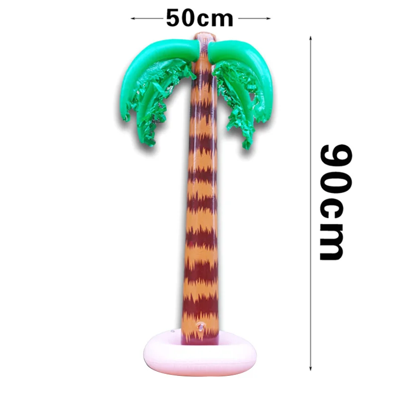 90cm Inflatable Blow Up Hawaiian Tropical Palm Tree Beach Pool Party Decor Toy Supplies E2S