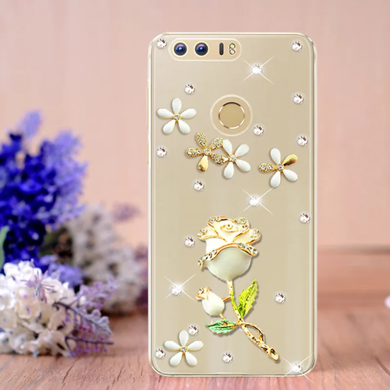 Voor-Huawei-Honor-8-case-Fashion-Luxe-5-2-inch-mobiele-telefoon-shell-diamant-beschermhoes-Honor