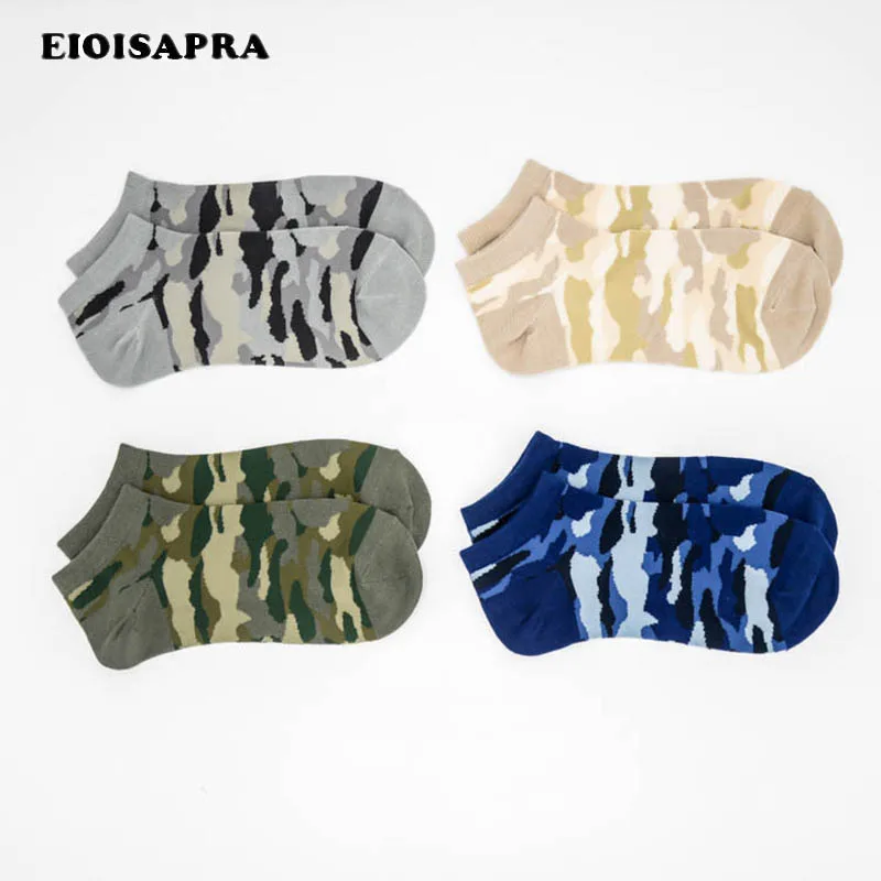 

[EIOISAPRA]Japan Fashion Harajuku Cotton Spring Summer Camouflage Socks Men Comfort Casual Breathable Antiskid Ship Socks