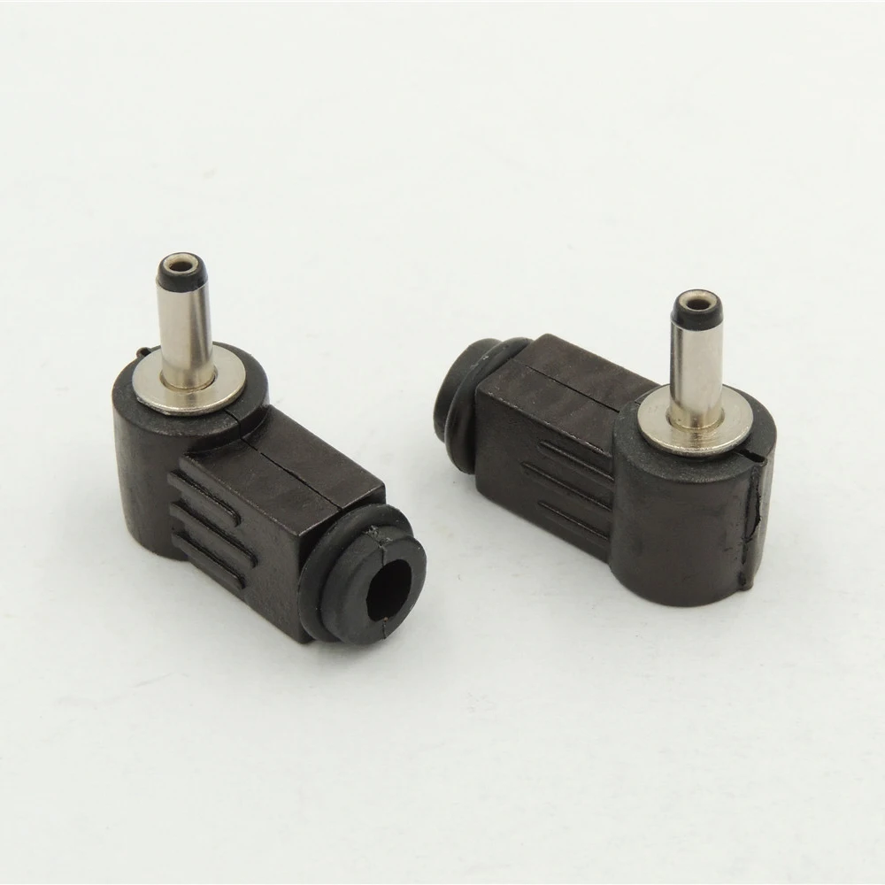 

10Pcs DC Power Jack Plug 3.5mm X 1.3MM Shape Right Angle adapter