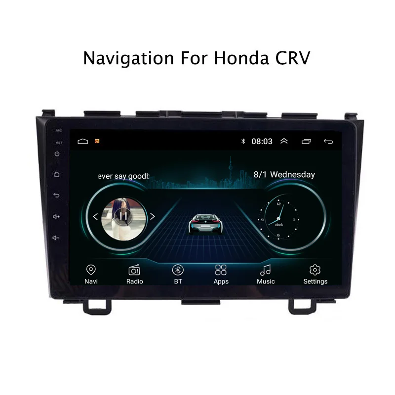 Sale Ectwodvd 9" Android 8.1 Car DVD Player GPS Navigation For Honda CRV 2007-2011 Car Radio Stereo 0