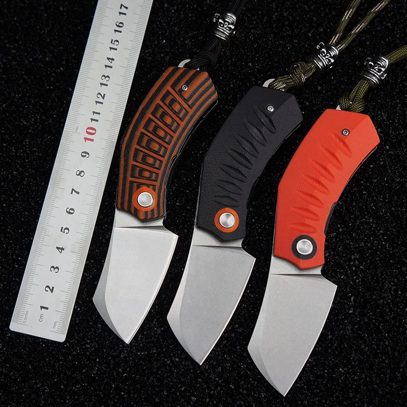 

Newest Tactical survival folding knife camping outdoor 440C folding Blade pocket EDC Tool Flipper Ball Bearing knives G10 Handle