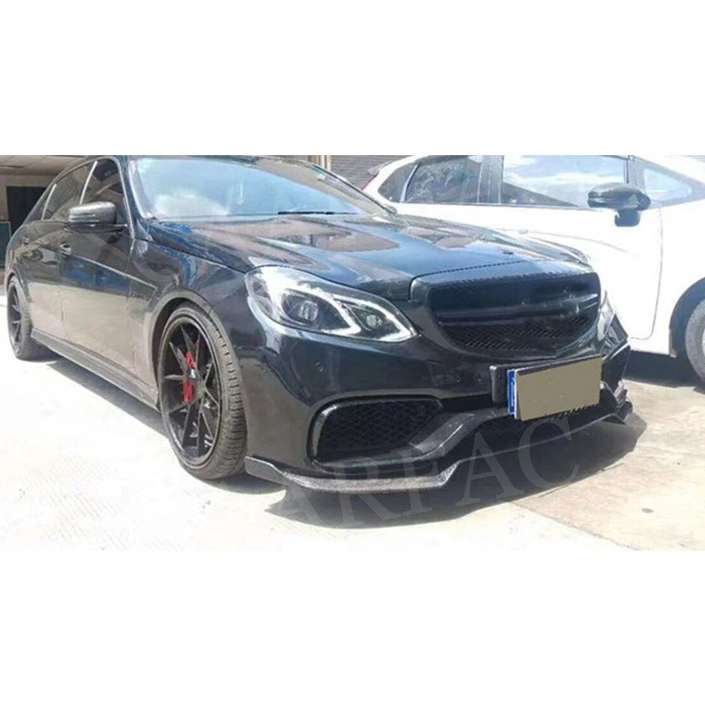 Передний спойлер для бампера Benz W212 E260 E300 E400 E63 AMG 2014 2015 2016 защита подбородка из