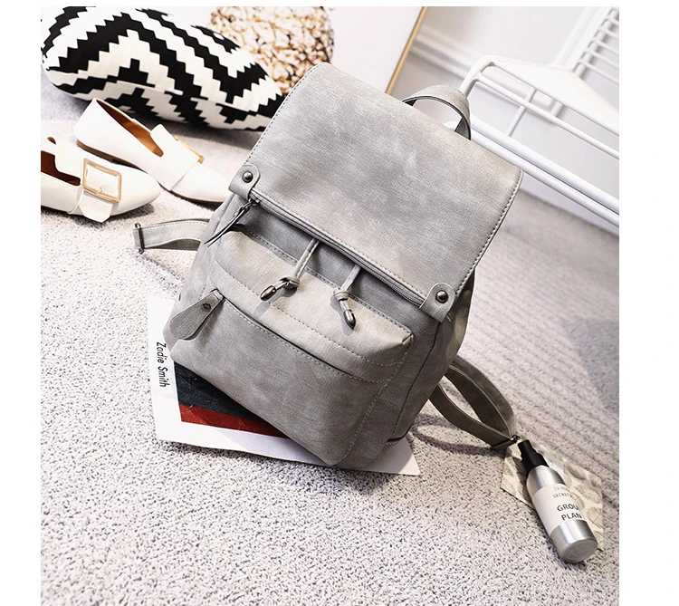 women leather backpack  (3)