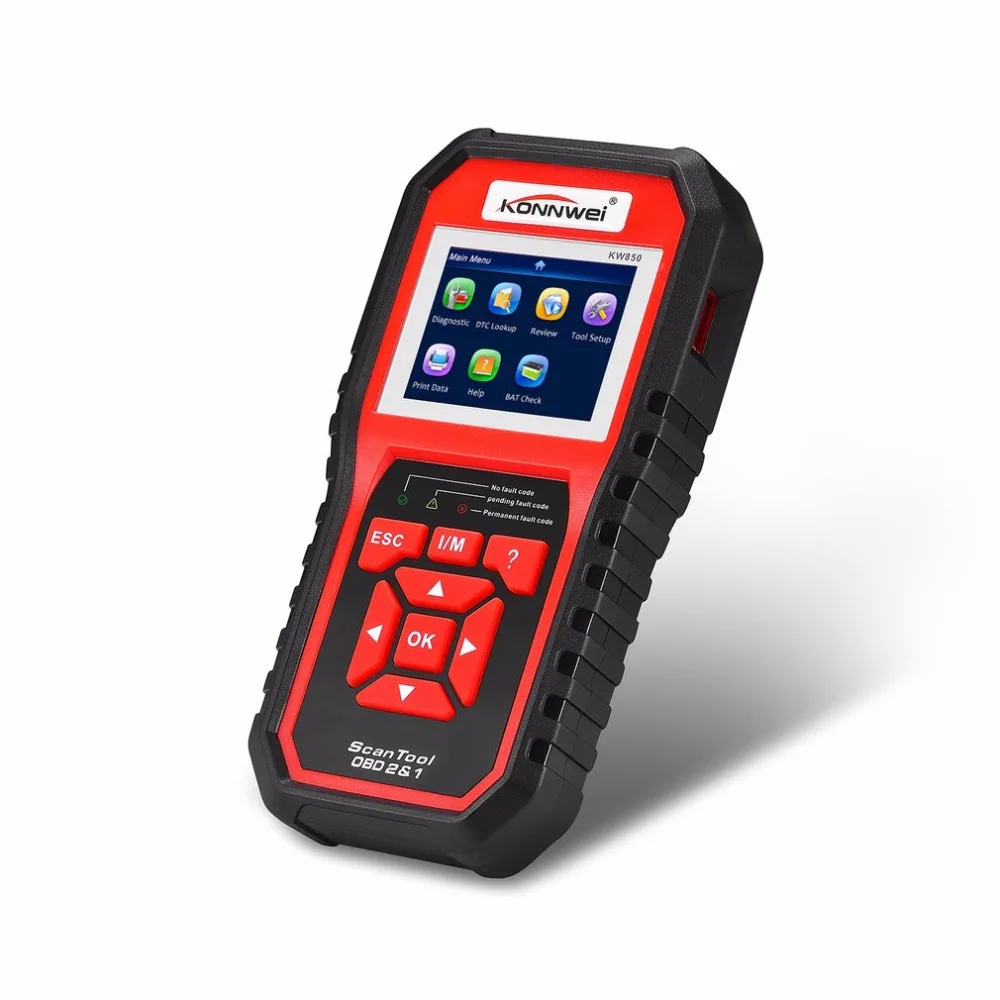 KONNWEI KW850 OBDII Автомобильная Марка EOBD сканер устранения неисправностей для вождения
