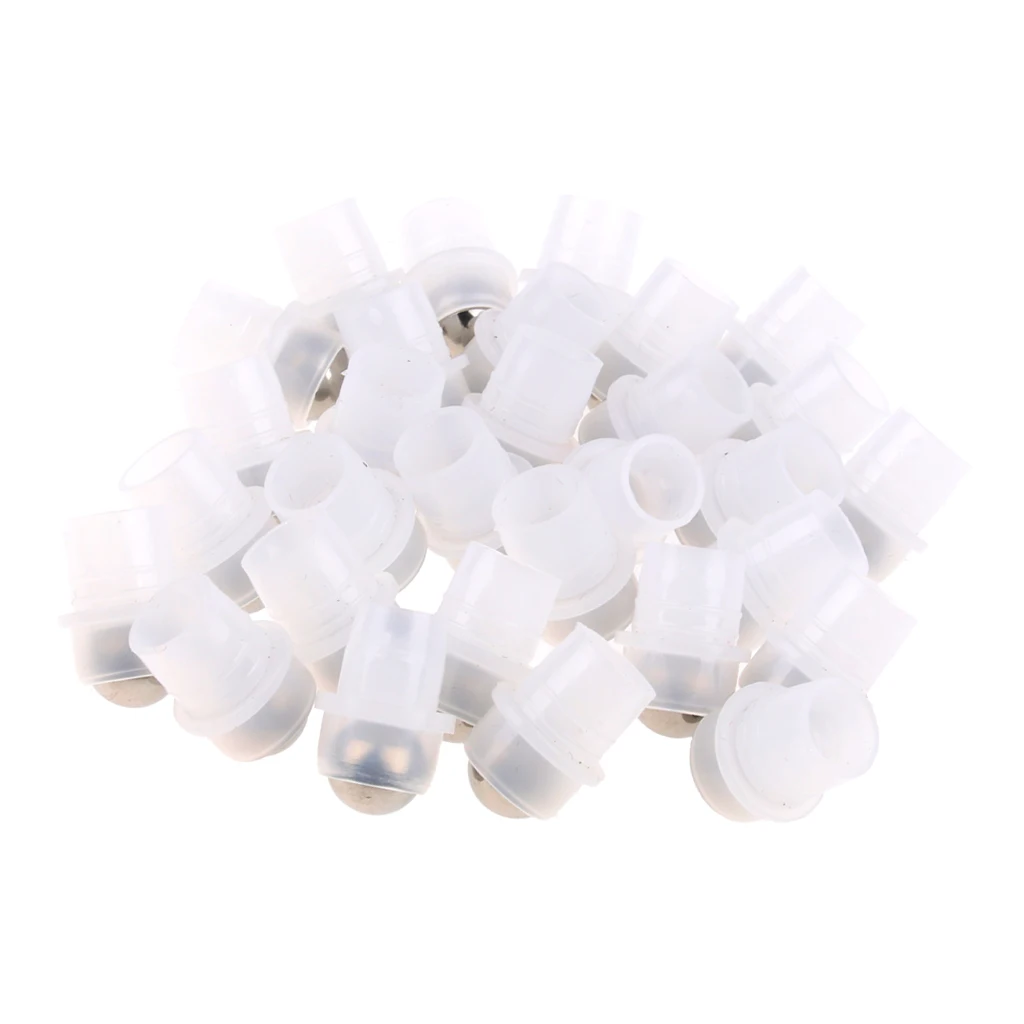 

30Pcs Stainless Steel Eye Massage Roller Ball Tops For Essential Oils Bottles 9mm