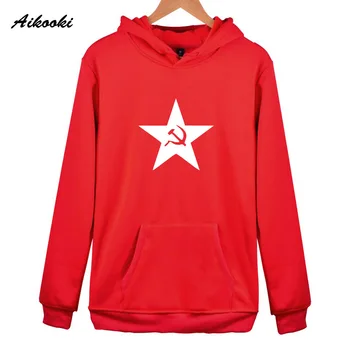 

Red Unique Hoodies women/men Sweatshirt Aikooki Casual Sweatshirt Hoodies Men Winter Hoodie Unique CCCP Women harajuku Tops