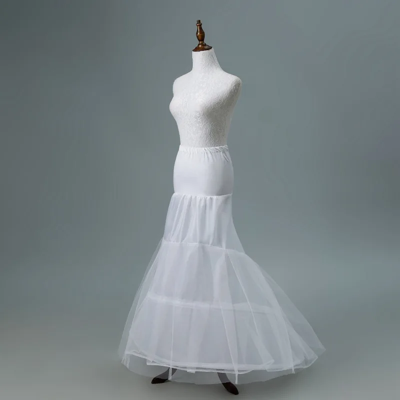 Sottogonna2018 новый регулируемый размер тюль белый 2 обручи юбки для торжественное платье с длинным шлейфом enaguas para vestidos mujer