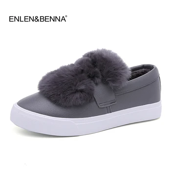 

New Designer Shoes Creepers Woman Fashion Ball Black/white Leather Flats 2017 Women Platform Walking Shoes Moccasins on Loafers