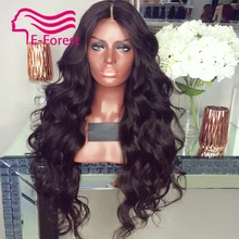 Peruvian Unprocessed virgin full lace front human hair wigs glueless body wave with Natural baby hair free shipping