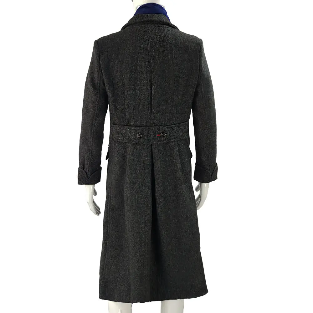 Sherlock Holmes Cosplay Costume Jacket Men's Cape Men Long Trench Slim Fit Overcoat Male Jackets Fashion Wool Trench Outerwear (10)