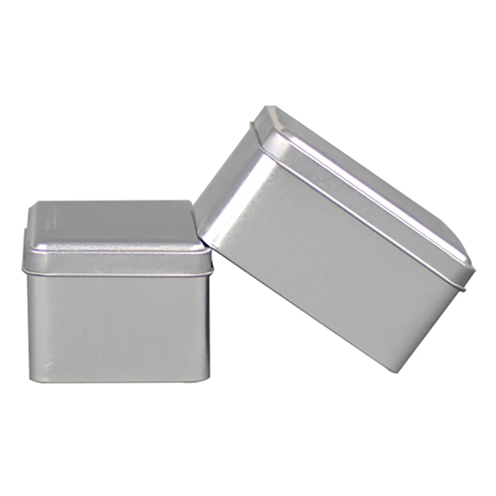 

Xin Jia Yi Packaging Sliver Metal Boxes Rectangular Metal Tin Storage Box High Quality Rectangle Cookie Tin Box Small Gift Tin