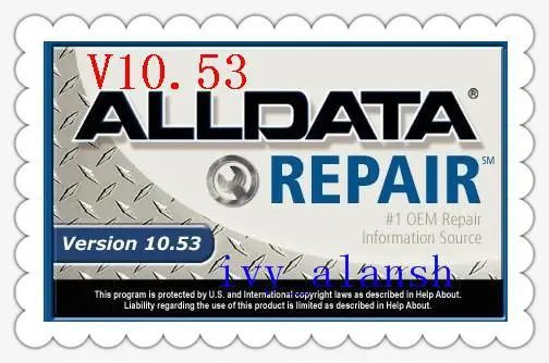 Авто ремонт программного обеспечения v10.53 и Mitchell OnDemand 2 в 1 работает на Windows7/xp alldata10.53