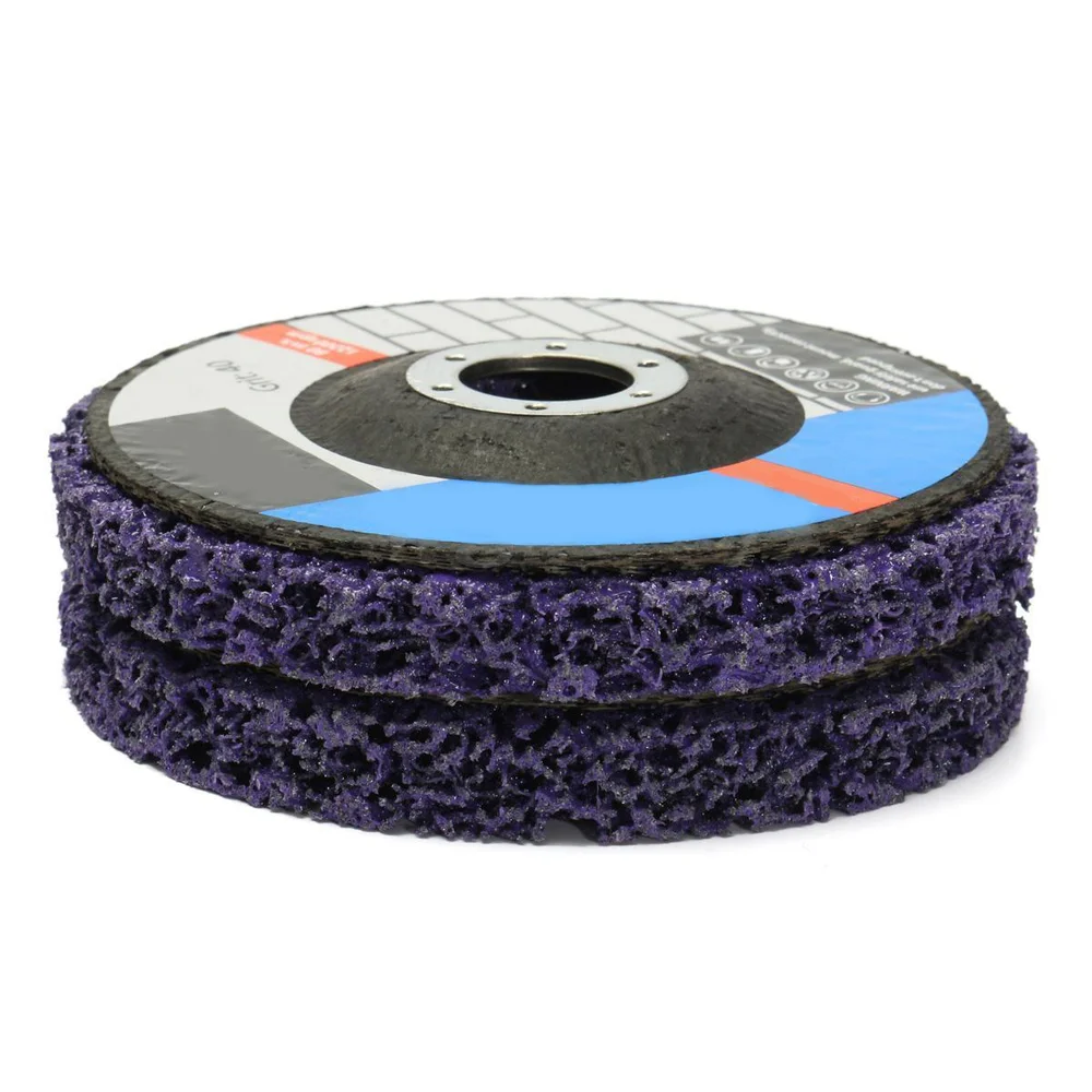 

2pcs 125mm Poly Strip Disc Abrasive Wheel Paint Rust Removal Clean Mayitr For Angle Grinder