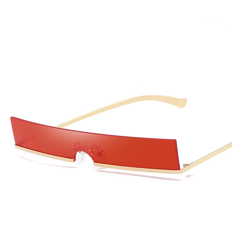 

New narrow sunglasses men summer 2019 red blue black rectangular sun glasses for women small face hot selling