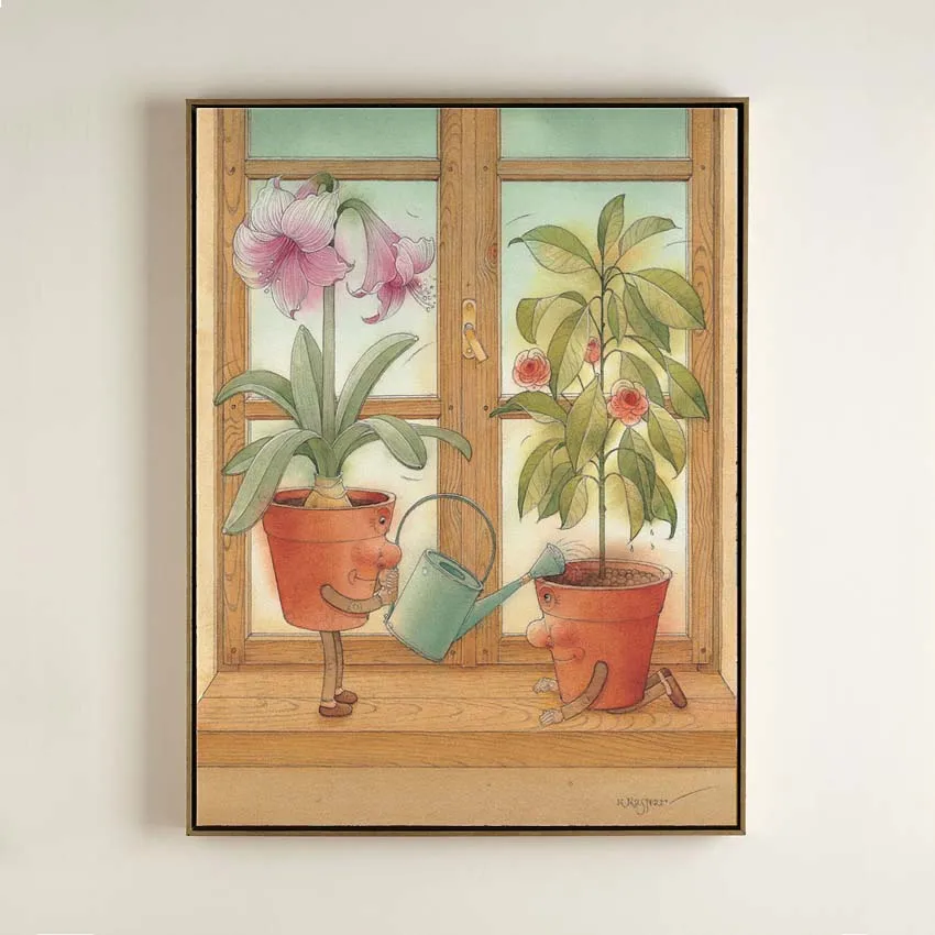 Kestutis-K-131-Two Flowerpots Paintinga