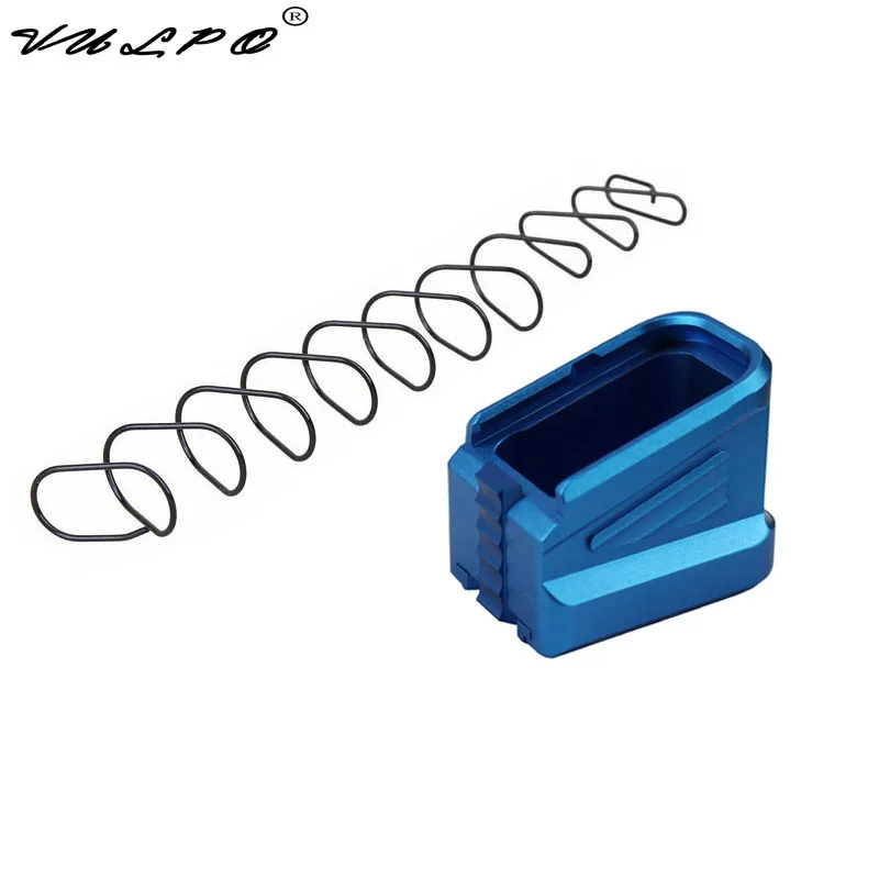 Günstig VULPO Hohe Qualität Neue CNC Aluminium Made Glock Magazin Basis Pad Kit Für Glock 17 17C 17L 22 22C 24 24C 31 31C 34 35