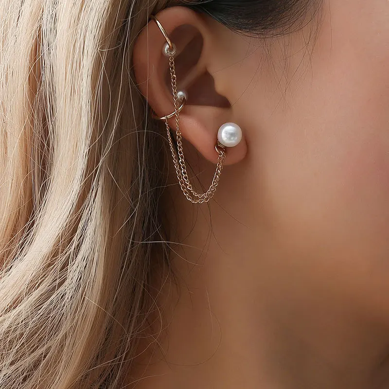 

Summer Earrings For Women Korean Version Fashion Pearl Asymmetrical Women'S Earrings 2019 Hot Sale Tassel Drop Earrings Qw-62