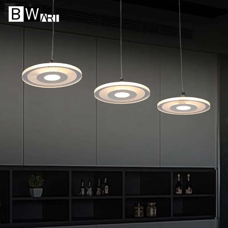 

BWART Modern Suspended pendant light for restaurant dining room decorative hanging lamp fixture LED acrylic lights luminaire
