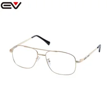 Montura de gafas de metal redondo a la moda para hombre, monturas de gafas EV1119