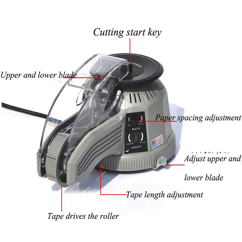 Автоматическая ленточная машина дисковая лента автомат для резки роторный диспенсер для упаковочной ленты ZCUT-2