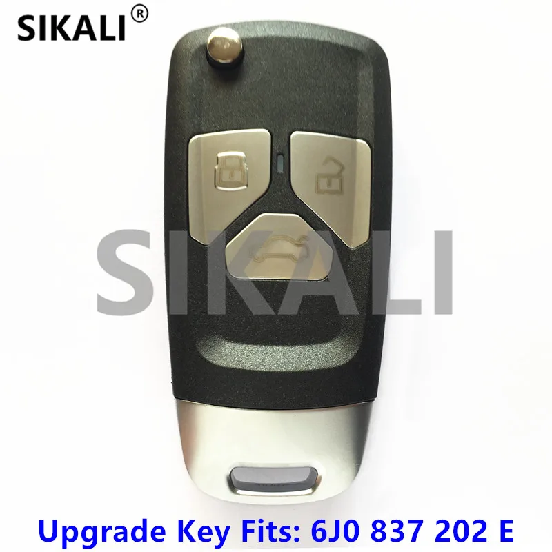 

SIKALI Remote Key 434MHz Upgraded for SEAT 6J0837202E with Chip for Alhambra/Altea/Ibiza/Leon/Mii/Toledo Car Door Lock Control