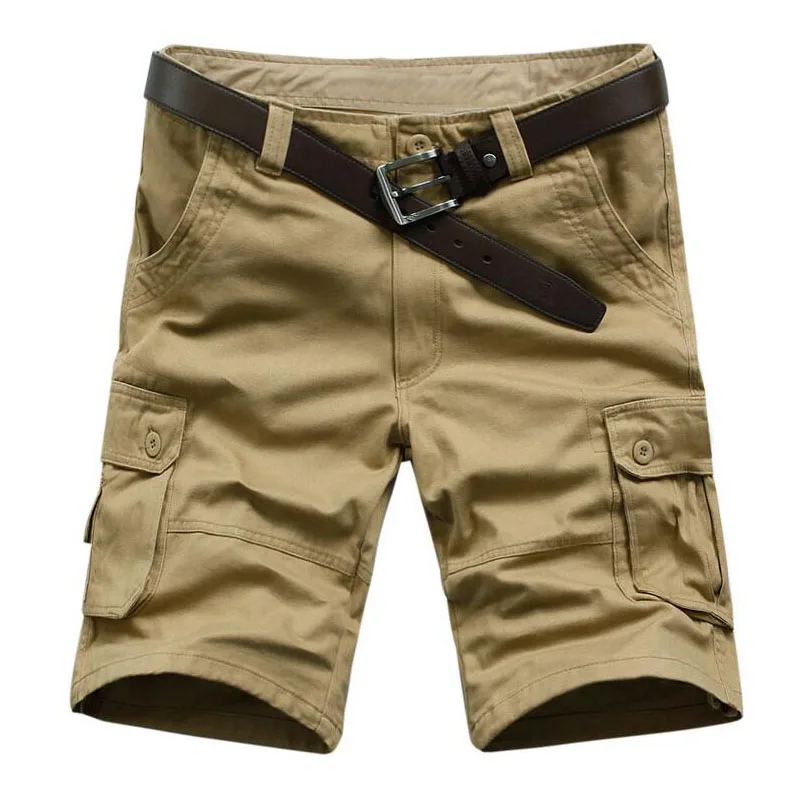 High Quality Summer Men'S Baggy Multi Pocket Military Cargo Shorts