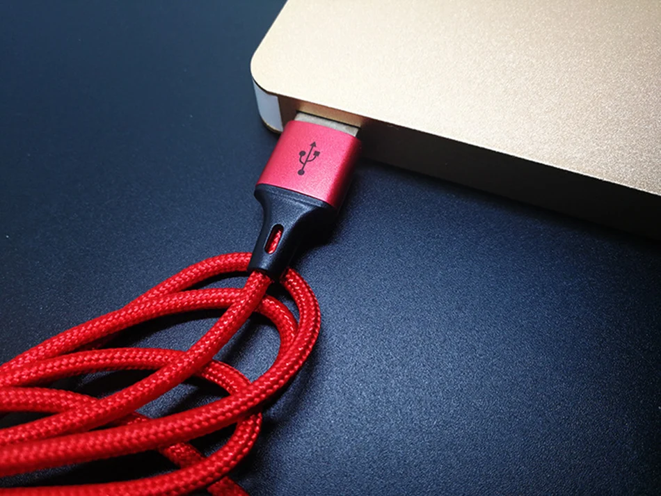 NOHON 2 IN 1 Fast Micro USB Type-C Lighting Nylon Charging Cable For Iphone Samsung Galaxy Universal Phone Quick Charger Cables (12)