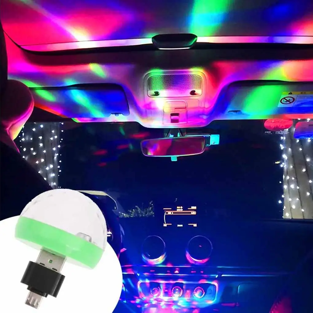 2019 мобильный телефон Питание USB порт маленькая сценическая лампа красочные 4 СВЕТОДИОДНЫЕ легкие 5 V лампочки
