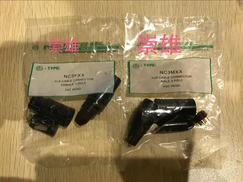 

FOR NEUTRIK brand connector 50PCS NC3MXX & 50PCS NC3FXX Male et femelle Un ensemble 3 Broches XLR Connecteur new