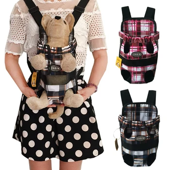 

Portable Pet Dog Cat Travel Carrier Backpack Front Chest Bags Puppy Double-shoulder Handle Bag Dogs Cats Breathable Carry Bags