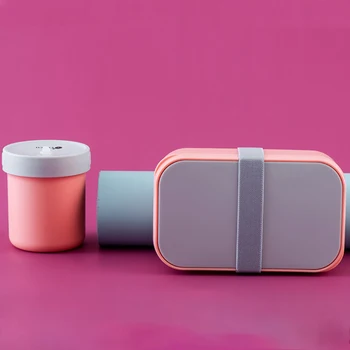 

MICCK Thermos Lunch Box For Winter Portable Leakproof Bento Box With Tableware Thermal Bag Microwavable BPA Free Food Container
