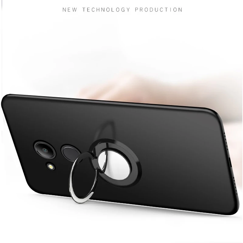Honor 6A чехол роскошное кольцо на палец держатель задняя мягкая ТПУ для huawei Honor 6C чехол для телефона чехол для Honor 6C Pro Чехол для телефона s