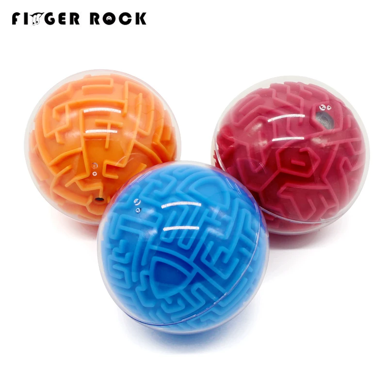 Палец рок интеллект 3D лабиринт мяч игрушки лабиринт головоломка игра Дети раннего образовательный мозговой тизер головоломки лабиринт мяч трек игрушка