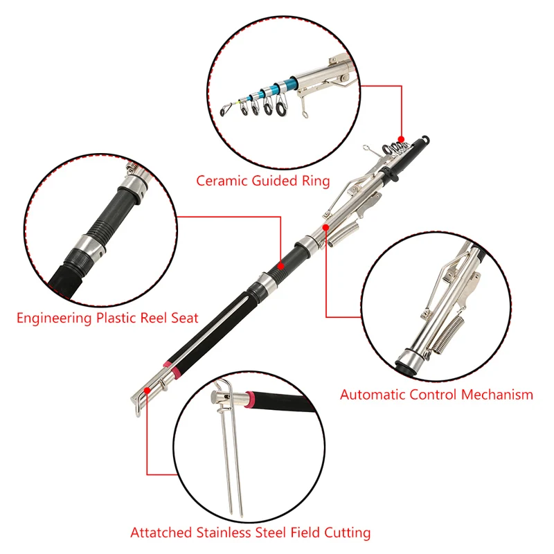 OLOEY 2,1/2,4/2,7 М удочка Регулируемая телескопическая Автоматическая Удочка морской Шор речное озеро рыболовные снасти Canaas De Pescar