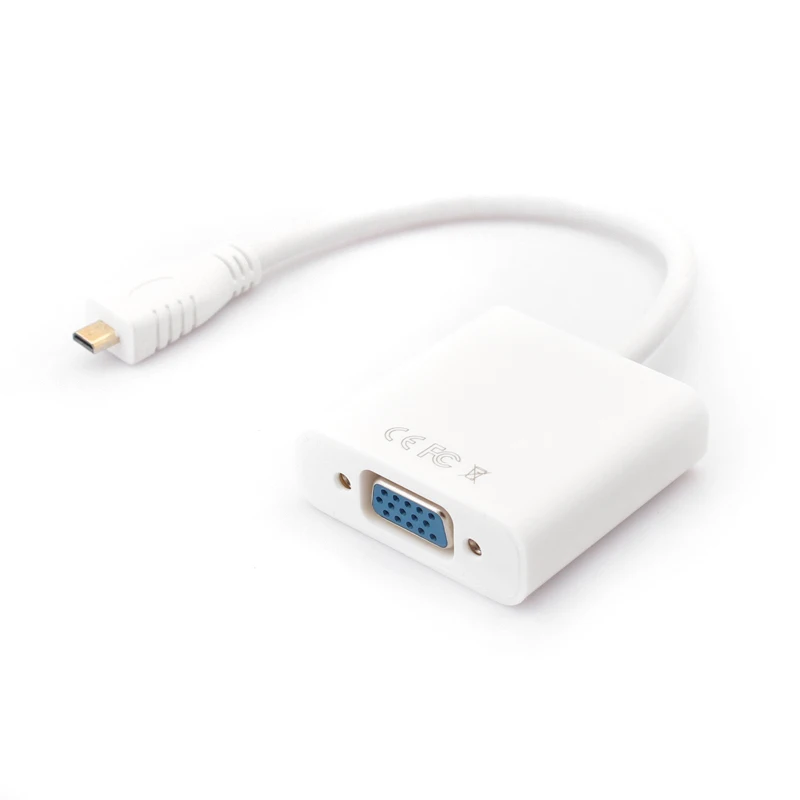 Адаптер Micro HDMI VGA для планшетов и телефонов Acer A500 TF201 Playbook Moto|vga adapter|to vgavga to vga adapter |
