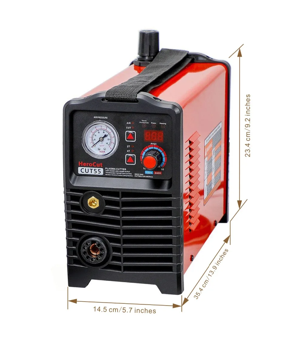 CNC IGBT Non-HF Pilot Arc Cut55 Digital Control Plasma Cutter Dual Voltage 120V/240V, Cutting machine Work with CNC table CNC IGBT Non-HF Pilot Arc Cut55 Digital Control Plasma Cutter Dual Voltage 120V/240V, Cutting machine Work with CNC table